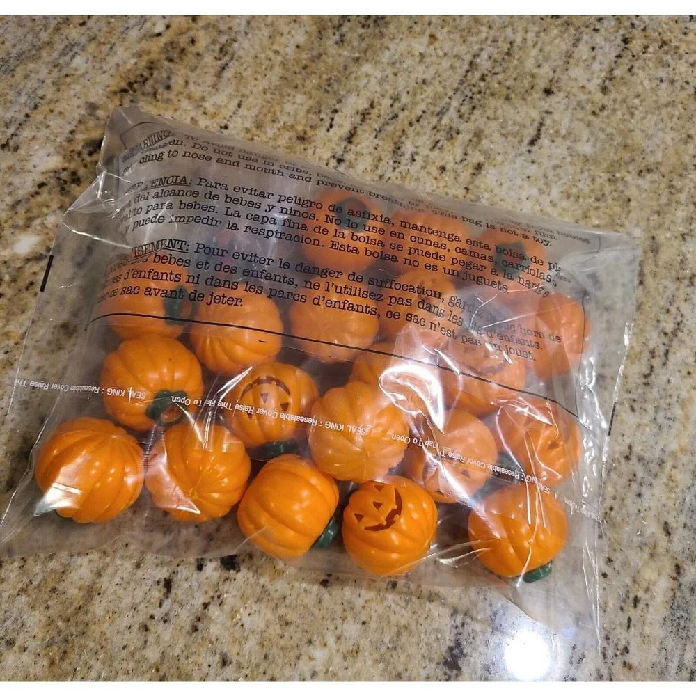 Halloween String Light Jack O Lantern Covers lot of 20 Cut Out Faces and Fuses